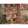 Window Box Set -- Kit - 6 Window Boxes with Pink, Red, White & Blue Flowers, HO, Busch Gmbh & Co Kg 1208