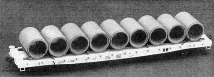 53′ Flatcar Pipe Load -- Parts for Two Complete Car Loads, HO, Tichy Train Group 3056