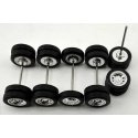 Tractor/Trailer Wheel Set -- 1mm, HO, HO Logistics Replicas 18850