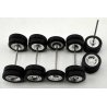 Tractor/Trailer Wheel Set -- 1mm, HO, HO Logistics Replicas 18850