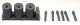 Electrical Transformer Load 1 - Resin Kit -- 3 Transformers and 6 Insulators, N, Phoenix Precision Models 30580