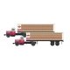 IH R-190 Tractor, Flatbed Trailer, Load 2-Pack - Assembled - Mini Metals -- Kamm′s Beer (red, white), N, Classic Metal Works 5
