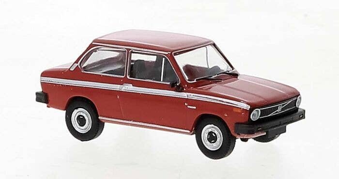 1975 Volvo 66 Sedan - Assembled -- Marathon (red, white), HO, Brekina Automodelle 27605