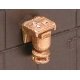 Graham White Electric Bell w/Mounting Bracket -- Lost Wax Brass Casting, HO, Cal Scale 627