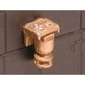Graham White Electric Bell w/Mounting Bracket -- Lost Wax Brass Casting, HO, Cal Scale 627
