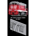 Diesel Locomotive Rubber MU & Brake Hose Set -- 16 Pieces, HO, Hi-Tech Details 6034