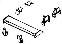 Intermodal Details -- Flatcar Restraint Curbs, HO, Details West 1015