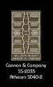 Engine Step Set (Photo-Etched Brass) -- For Athearn SD40-2, HO, Cannon & Company 2035
