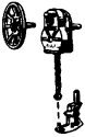 Ajax-Style Brake Wheels -- Plastic pkg(6), HO, Cal Scale 351