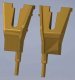 DW Rerailer -- Brass 1 Left & 1 Right, HO, Cal Scale 687