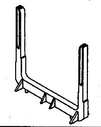 Log Bunks -- Pacific Car & Foundry Type pkg(4), HO, Details West 171