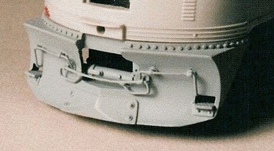 Snow Plow Pilot w/Cast Coupler Cut Lever -- Southern Pacific, Western Pacific, etc., HO, Details West 313