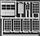 Machine Shop Doors & Windows pkg(8), HO, Pikestuff 3000