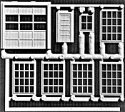 Machine Shop Doors & Windows pkg(8), HO, Pikestuff 3000