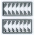 Double `S` Corbels pkg(28) -- With Top Detailing, HO, Tichy Train Group 8129