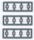 Windows - pkg(12) -- 4 Pane For Work Cars 24 x 24` (Fts .185 x .185` Opening), N, Tichy Train Group 2518