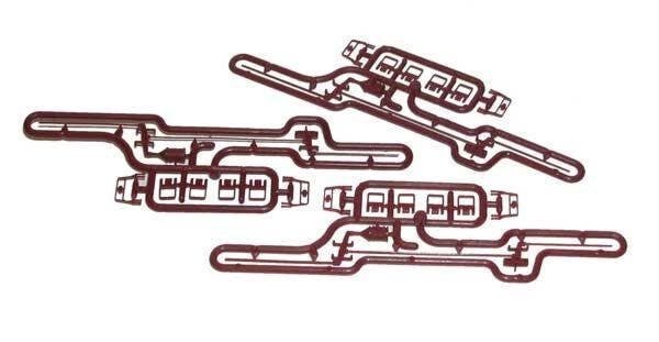 Stirrup & Brake Rod Set -- Brown pkg(3), HO, Accurail Inc 182