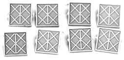 X Air Filters -- Plastic pkg(8), HO, Cal Scale 750