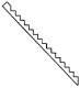 Stairs & Steps -- Stair Riser pkg(6), HO, Alexander Scale 1201