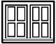 Window pkg(4) -- Double, N, Alexander Scale 2599