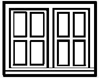 Window pkg(4) -- Double, N, Alexander Scale 2599