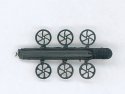 Brake Wheel -- Plastic pkg(6), HO, Cal Scale 487