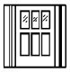 Door -- DRGW Combine/Baggage Cars pkg(4), HO, Grandt Line Products Inc 5071