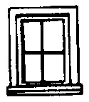 Windows -- For Outfit (Work Train) Cars pkg(8), HO, Grandt Line Products Inc 5059
