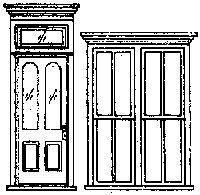 Window/Door Set -- Victorian Storefront, HO, Grandt Line Products Inc 5115
