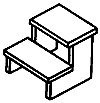 Stairs & Steps -- Short Step pkg(2), HO, Alexander Scale 1207