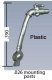 Locomotive Air Hose - Plastic -- pkg(2), HO, Cal Scale 621