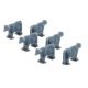 Cow Load 2-Pack -- Unpainted 3D Print - 6 Cows, N, Micro Trains Line 49994006