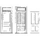 Rio Grande Waiting Room Doors -- With Frame, O, Grandt Line Products Inc 3608