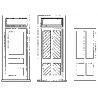 Rio Grande Waiting Room Doors -- With Frame, O, Grandt Line Products Inc 3608