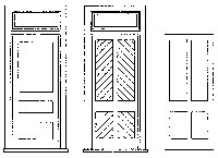 Rio Grande Waiting Room Doors -- With Frame, O, Grandt Line Products Inc 3608