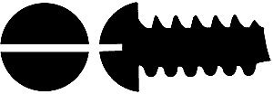 2 Self-Tapping Steel Sheet Metal Screws pkg(24) -- 3/16 x .088′ .48 x .22cm, All Scales, Walthers Tools & Screws 1189
