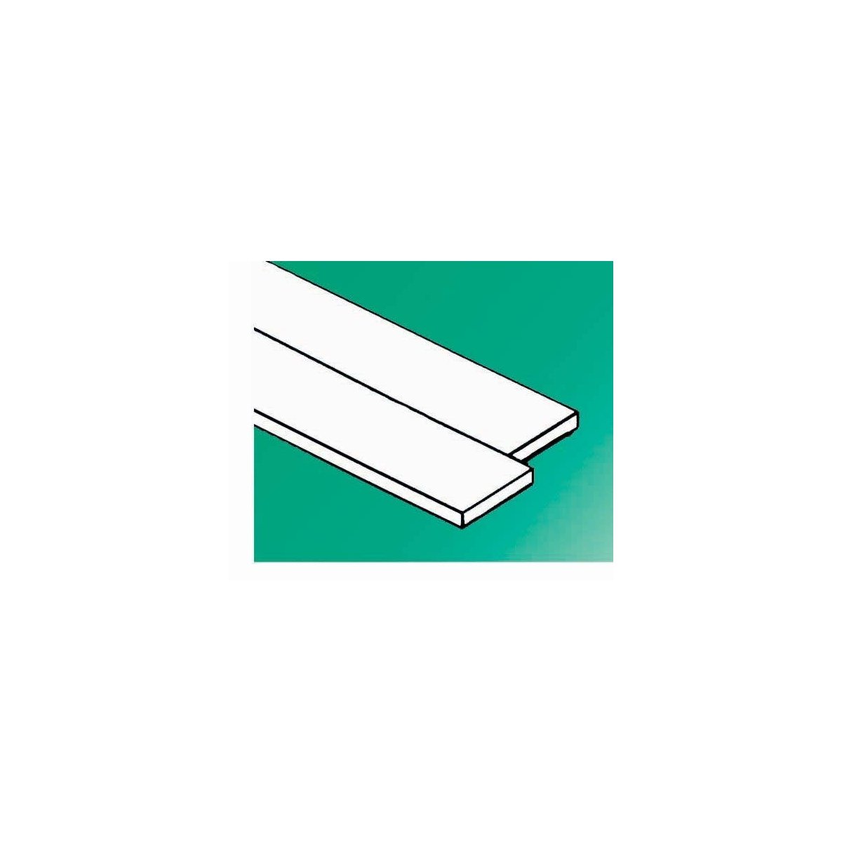 Styrene Strip .010` Thick - 14` Long pkg(10) -- x .020`, All Scales, Evergreen Scale Models 100