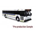 Orion V Transit Bus - Assembled -- Westchester Bee-Line (white, yellow, black), HO, Iconic Replicas 870515