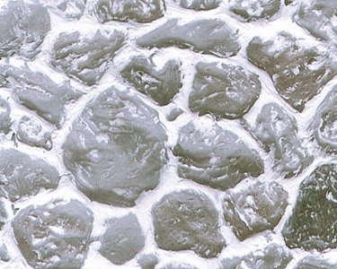 Patterned Sheets - Stone - Round Field Stone - .020 x 7 x 12` pkg(2) -- ,810` Beige Stones, 1/12, Plastruct Inc 91591
