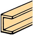 Stripwood Channel - 24` Long -- 1/16` pkg(5), All Scales, Northeastern Scale Lumber 70540