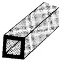 ABS Square Tubing - 15` 38.1cm Length -- 1/8 x 1/8` .3 x .3cm pkg(7), All Scales, Plastruct Inc 90201