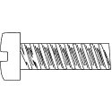 Hob-Bits(R) 00-90 Fillister Head Screws - Brass, pkg(5) -- 1/8′ Long, All Scales, Woodland Scenics 821