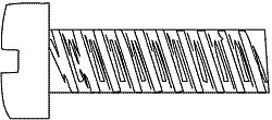Hob-Bits(R) 00-90 Fillister Head Screws - Brass, pkg(5) -- 1/8′ Long, All Scales, Woodland Scenics 821