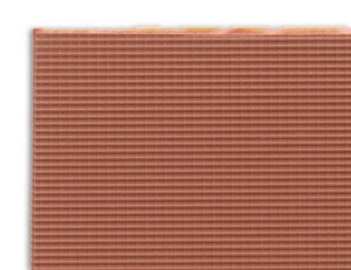 Patterned Plastic Sheet 2-Pack -- Clay Tile Roof 7-1/2 x 12′ 19.1 x 30.5cm, N, JTT Miniature Tree 97464