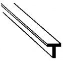 Styrene Structural Shapes - Tees -- 3/64 x 10′ Long pkg(10), All Scales, Plastruct Inc 90561