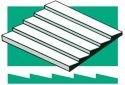Styrene Siding Clapboard - .040 x 6 x 12` .1 x 15.2 x 30.5cm -- .030` .08cm Spac, All Scales, Evergreen Scale Models 4031