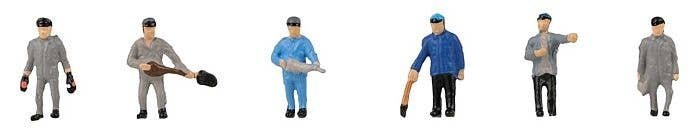 Steam Locomotive Crew -- pkg(6), N, Faller Gmbh 155610