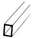 Styrene Tubing - Rectangular -- 1/4 x 3/16 x 15′ pkg(5), All Scales, Plastruct Inc 90631