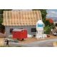 Plaster Silo and Construction Trailer -- Kit, HO, Faller Gmbh 180389