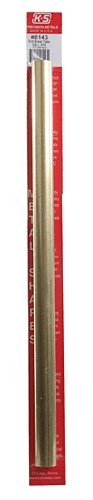 Brass Tube - 12` 30cm Long -- 5/8` 15.88mm OD, All Scales, K & S Engineering 8143